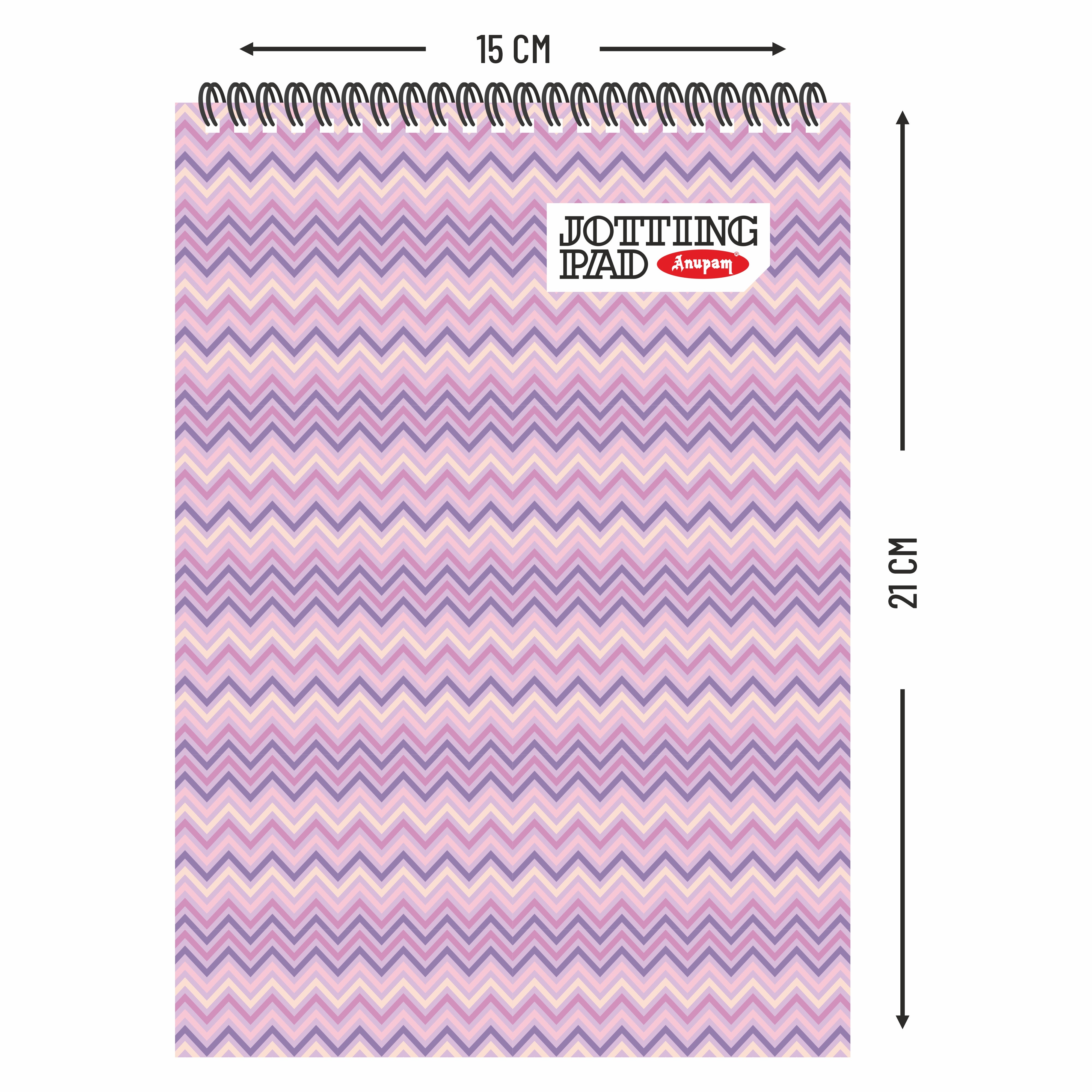 Anupam Spiral Jotting Pads-Lined College Ruled Paper Assorted Covers-Spiral Notebook-Memo Pads-100 pages  (Pack)